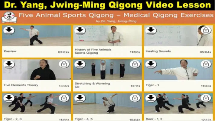 Five Animals Qigong (YMAA) android App screenshot 9