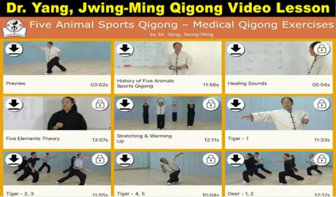 Five Animals Qigong (YMAA) android App screenshot 14